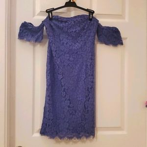 Strapless lace dress